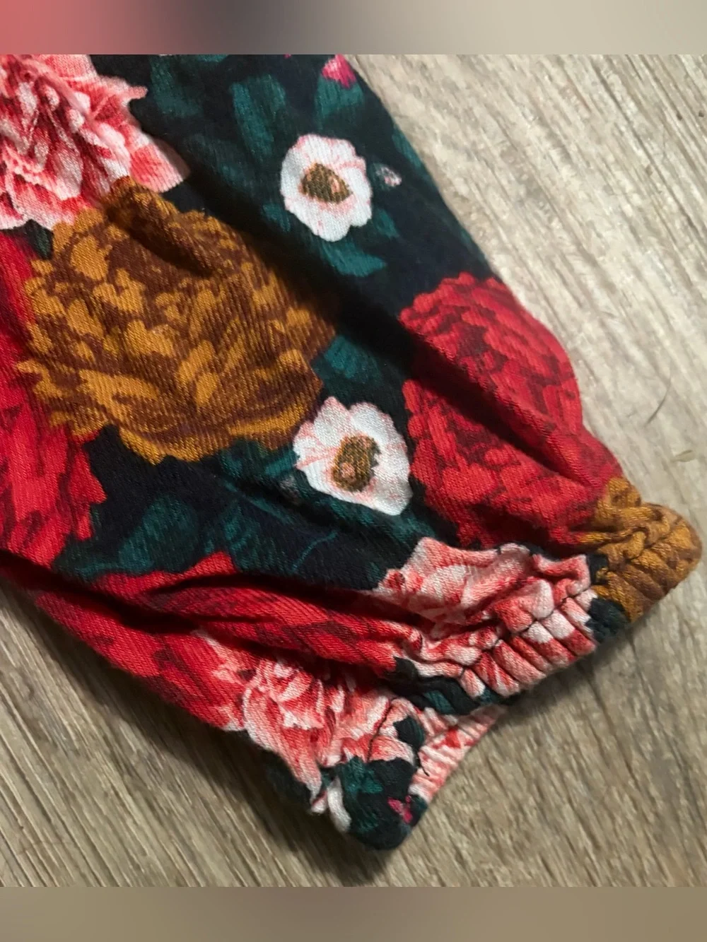 Old Navy - Floral Long Sleeve Dress - Pink, Brown & Red Blooms - Size 4T